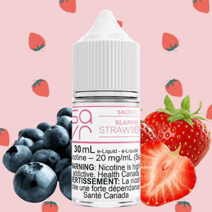 Slappin' Strawberry Salt by Savr E-Liquid Vapexcape Vape and Bong Shop Regina Saskatchewan