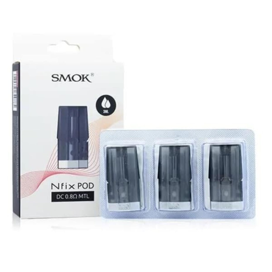 Smok Nfix Replacement Pods 3ml / 0.8 DC MTL Vapexcape Vape and Bong Shop Regina Saskatchewan