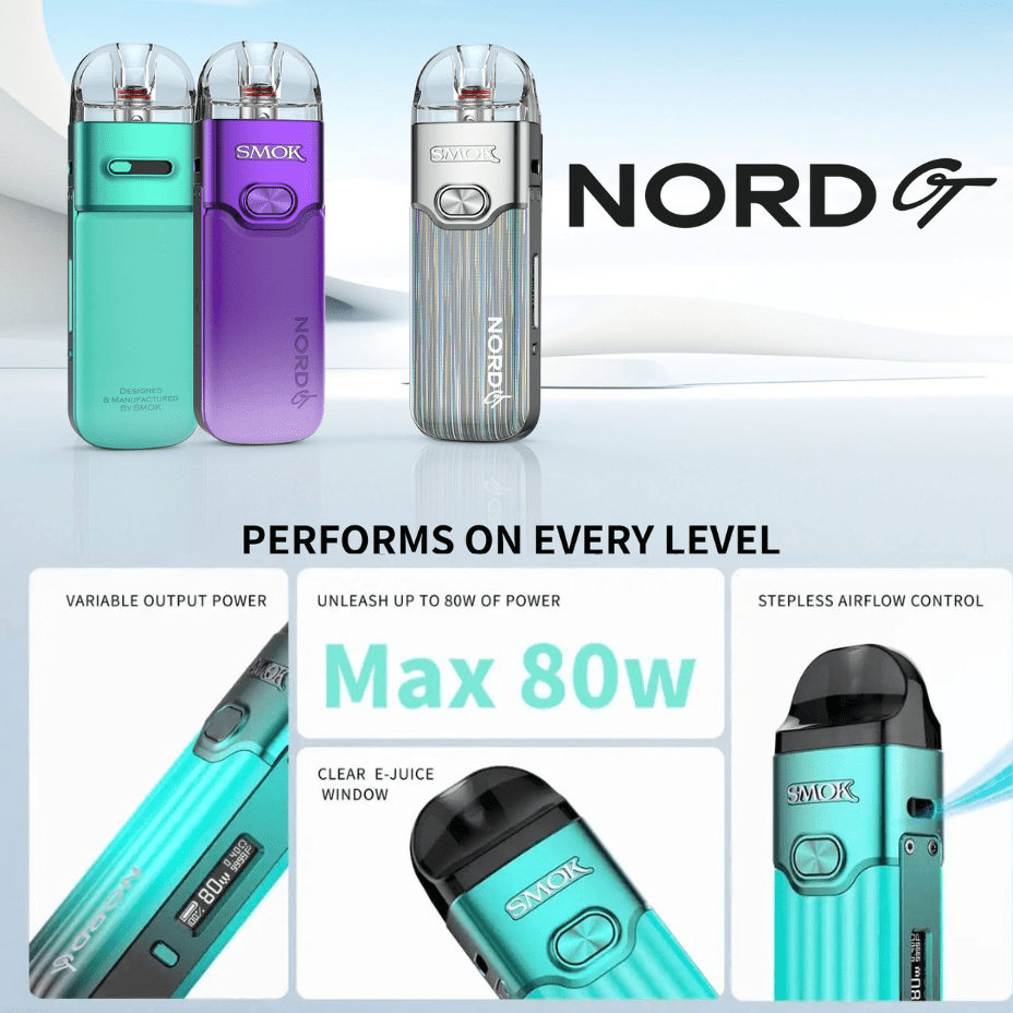 Smok Nord GT Pod Kit-80W Vapexcape Vape and Bong Shop Regina Saskatchewan