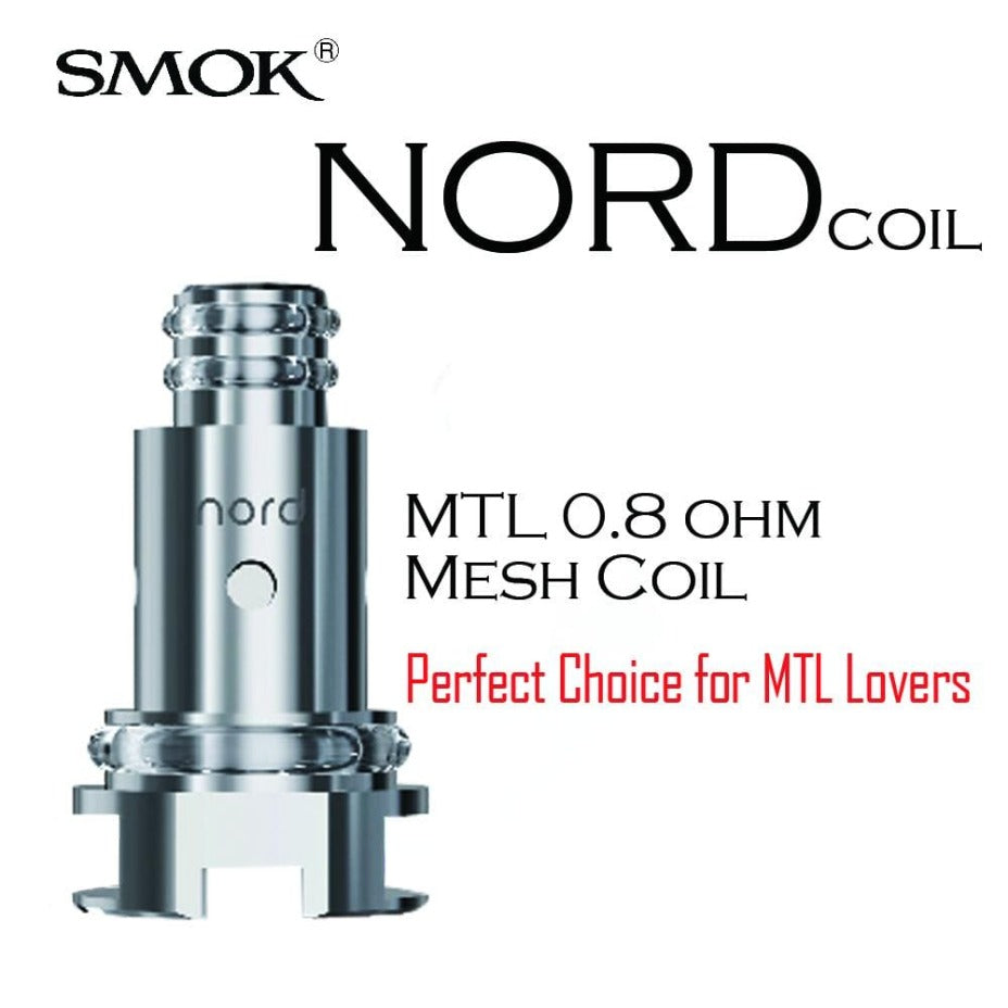 Smok Nord Replacement Coils 5/pack Vapexcape Vape and Bong Shop Regina Saskatchewan