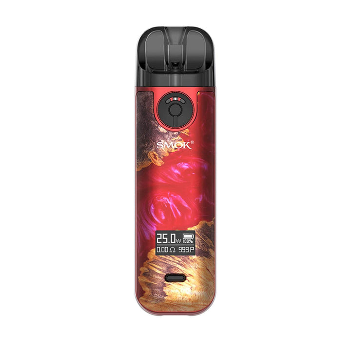 Smok Novo 4 Pod Kit 25W / Red Stabilized Wood Vapexcape Vape and Bong Shop Regina Saskatchewan