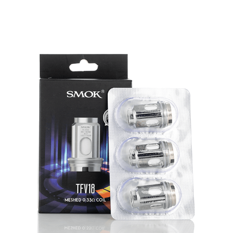 SMOK TFV18 Replacement Coils - 3pck 0.33ohm Vapexcape Vape and Bong Shop Regina Saskatchewan