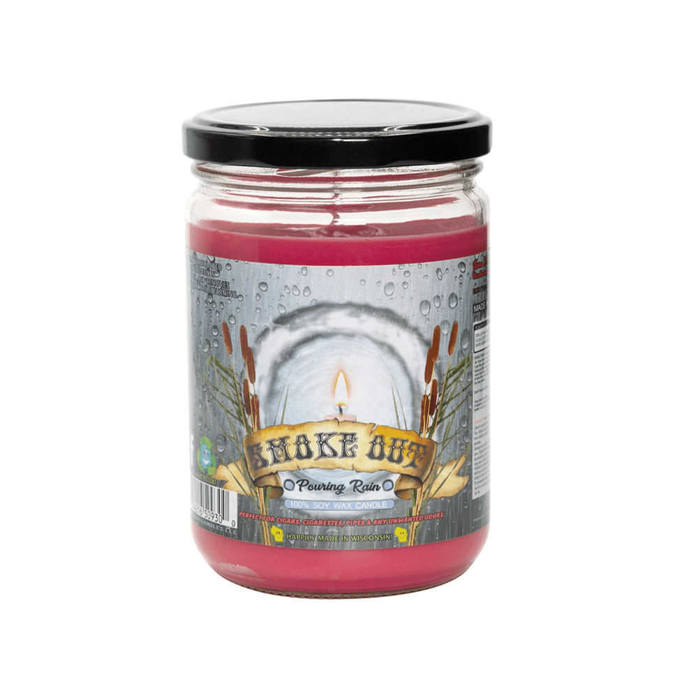 Smoke Out Odor Eliminating Candles - 13oz Pouring Rain Vapexcape Vape and Bong Shop Regina Saskatchewan