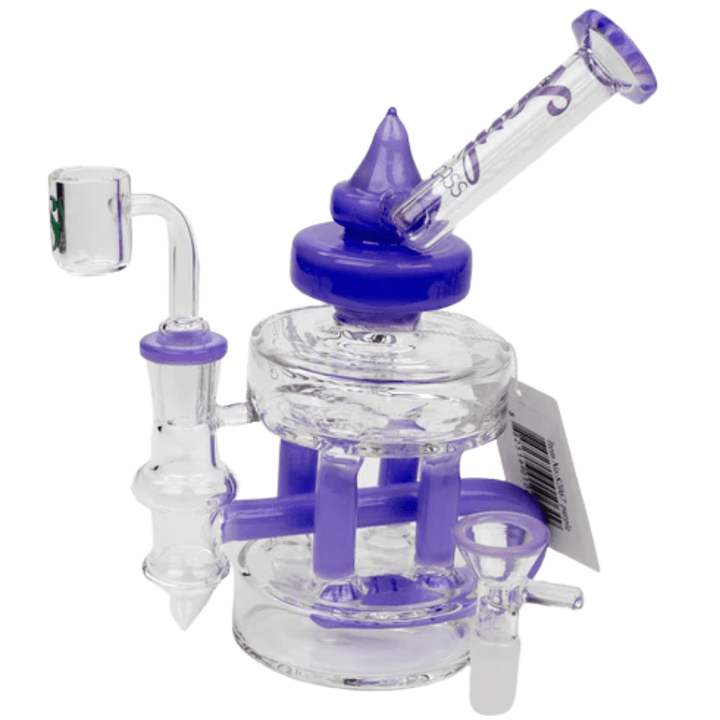 SOUL Glass 2-in-1 Double Deck Recycler-7" 7" / Purple Vapexcape Vape and Bong Shop Regina Saskatchewan