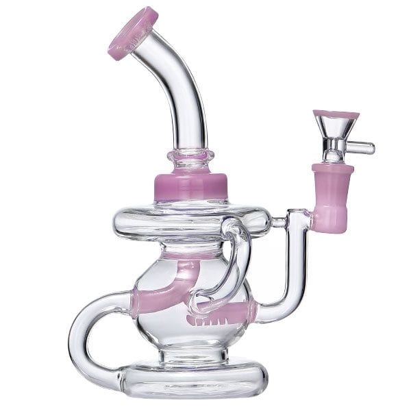 Soul Glass 2in1 Recycler Bong/Dab Rig-8.5" 8.5" / Pink Vapexcape Vape and Bong Shop Regina Saskatchewan