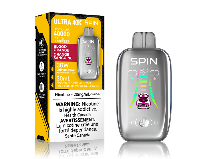 Spin Ultra 40k Disposable Vape - Blood Orange 40000 puffs / 20mg Vapexcape Vape and Bong Shop Regina Saskatchewan