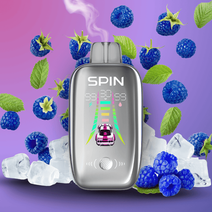 Spin Ultra 40k Disposable Vape - Blue Razz Ice 40000 puffs / 20mg Vapexcape Vape and Bong Shop Regina Saskatchewan