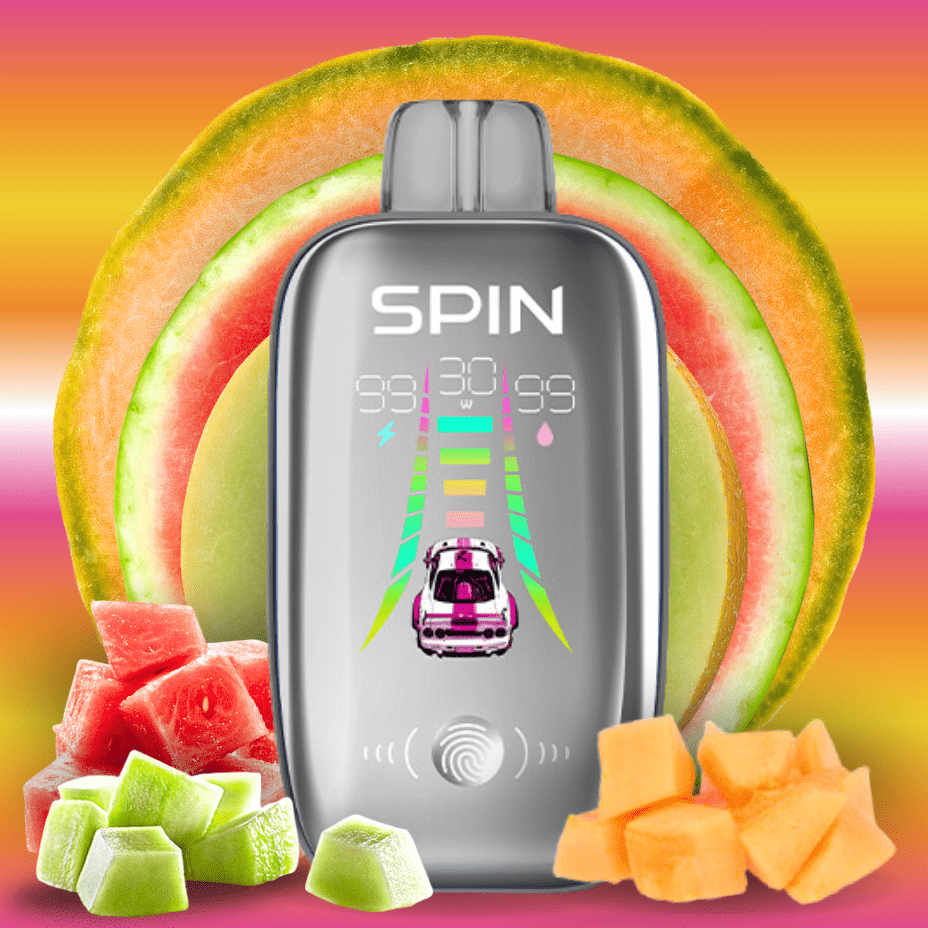 Spin Ultra 40k Disposable Vape - Watermelon Honeydew Cantaloupe 40000 puffs / 20mg Vapexcape Vape and Bong Shop Regina Saskatchewan