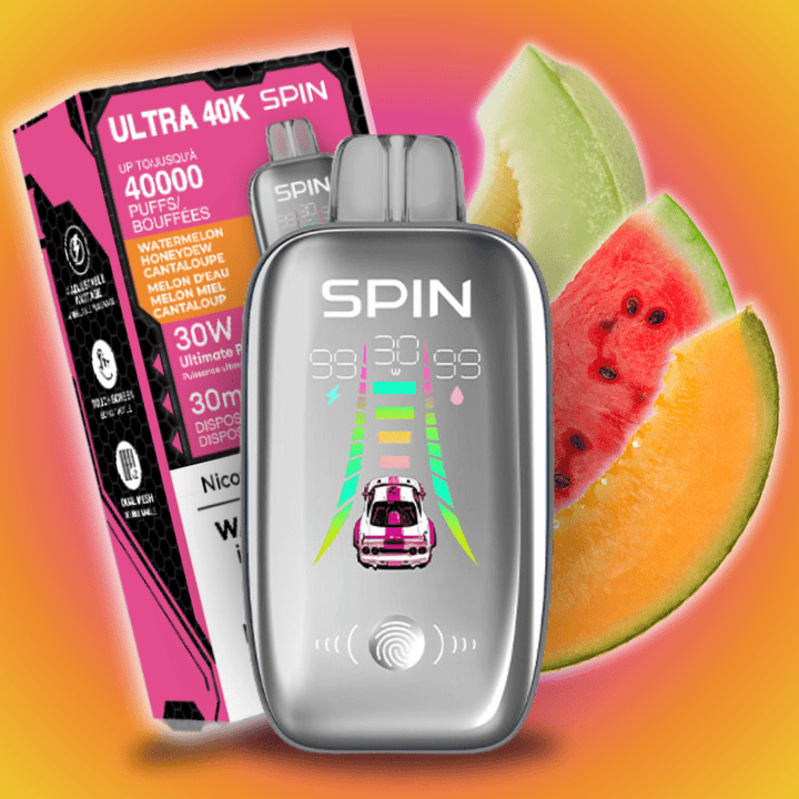 Spin Ultra 40k Disposable Vape - Watermelon Honeydew Cantaloupe 40000 puffs / 20mg Vapexcape Vape and Bong Shop Regina Saskatchewan