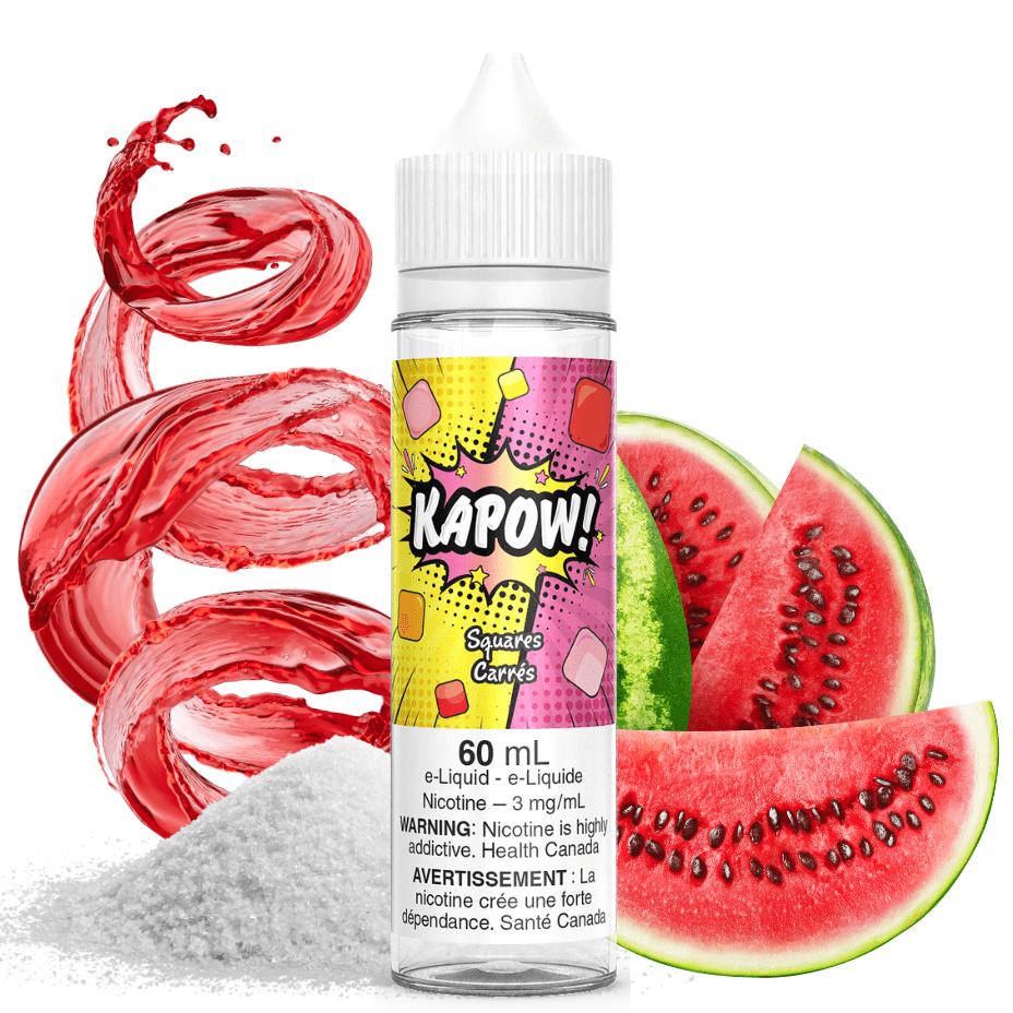 Squares by Kapow E-Liquid 60ml / 3mg Vapexcape Vape and Bong Shop Regina Saskatchewan