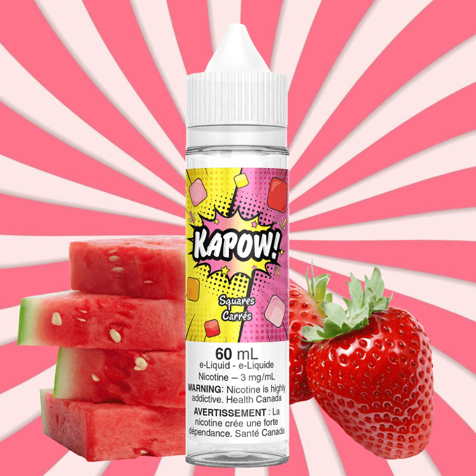 Squares by Kapow E-Liquid Vapexcape Vape and Bong Shop Regina Saskatchewan