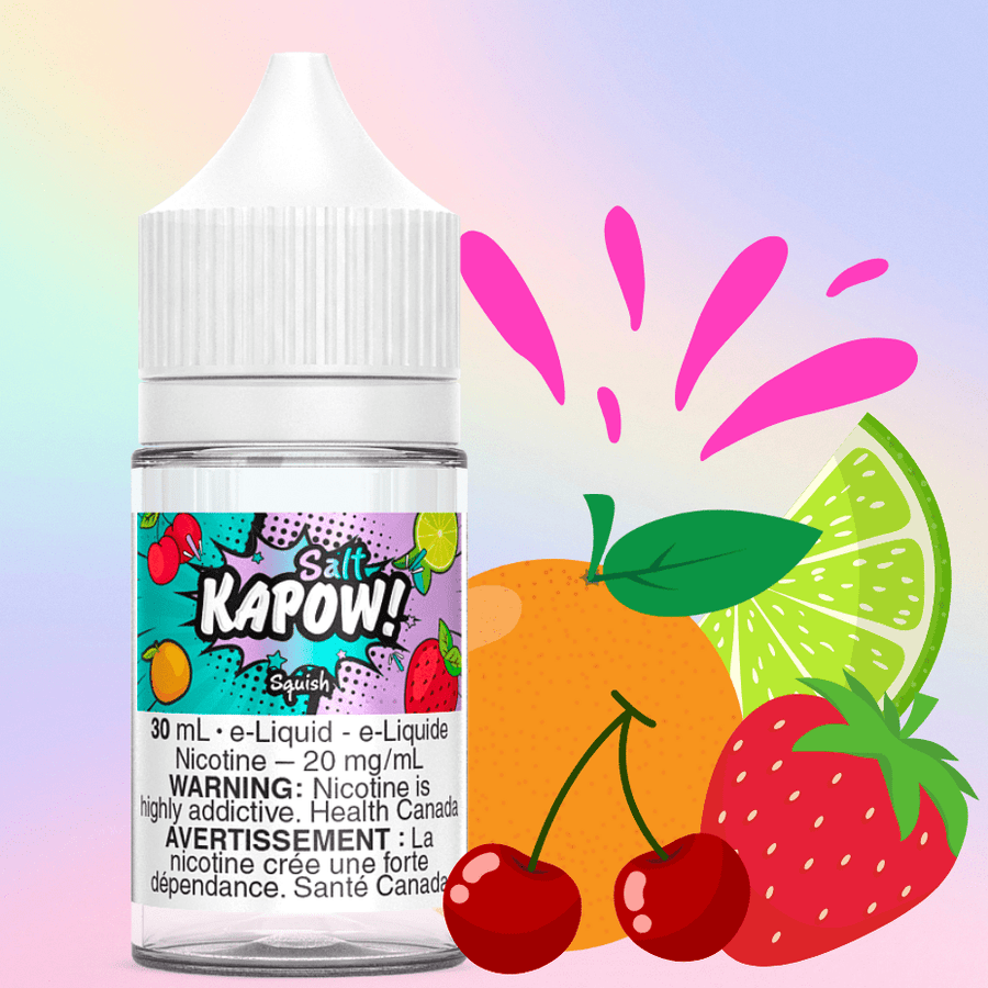 Squish Salt by Kapow E-liquid Vapexcape Vape and Bong Shop Regina Saskatchewan