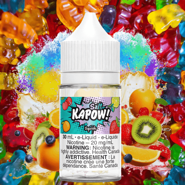 Squish Salt by Kapow E-liquid Vapexcape Vape and Bong Shop Regina Saskatchewan