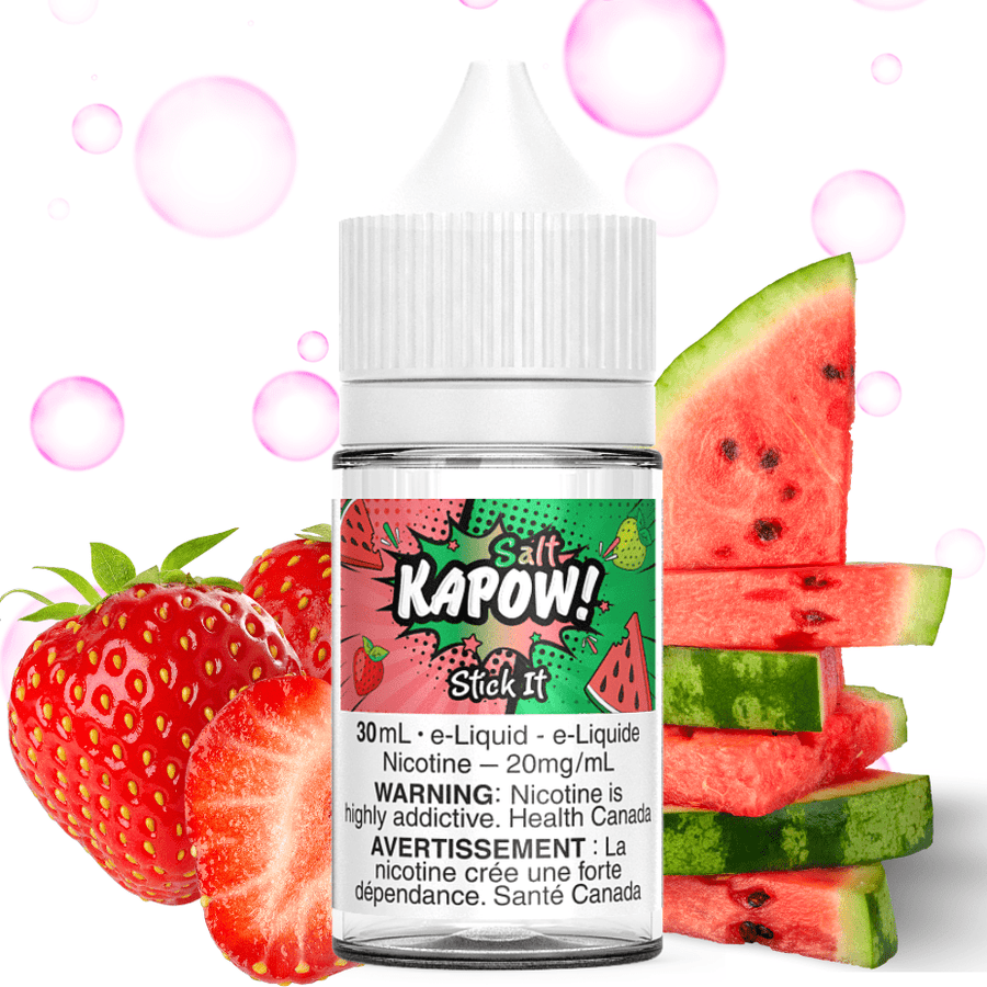 Stick It Salts By Kapow E-Liquid 12mg Vapexcape Vape and Bong Shop Regina Saskatchewan