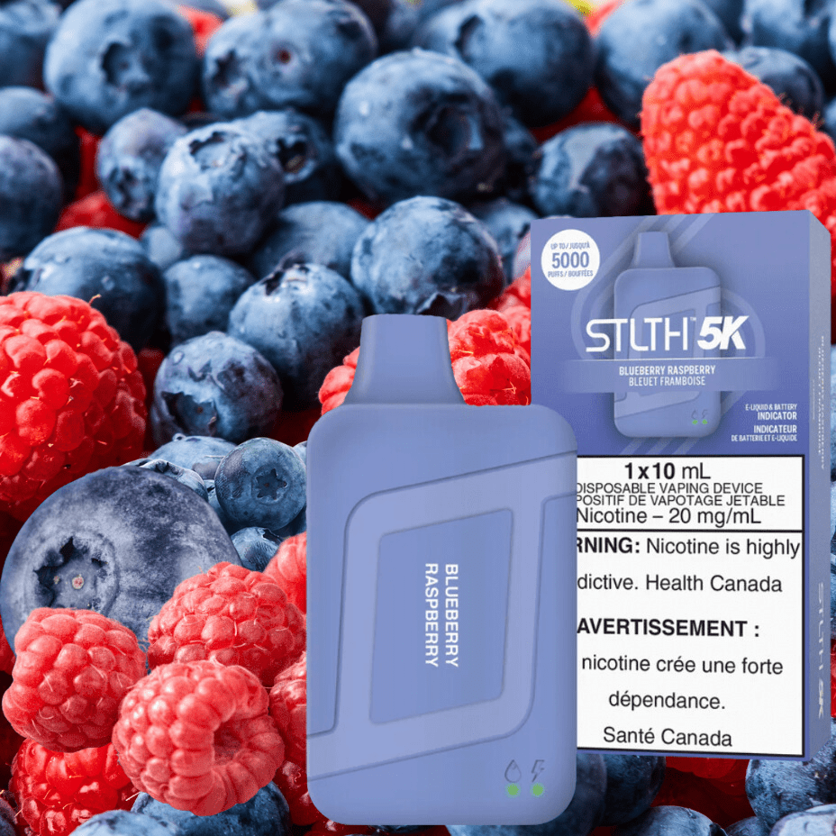 STLTH 5K Disposable Vape-Blueberry Raspberry 5000 Puffs / 20mg Vapexcape Vape and Bong Shop Regina Saskatchewan