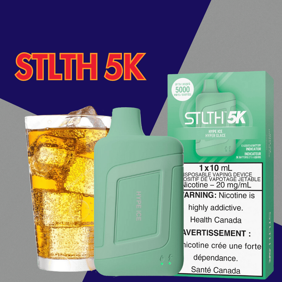 STLTH 5K Disposable Vape-Hype Ice 5000 Puffs / 20mg Vapexcape Vape and Bong Shop Regina Saskatchewan