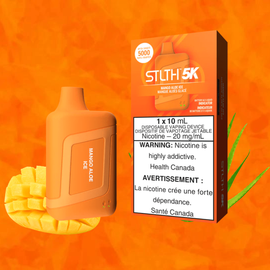 STLTH 5K Disposable Vape-Mango Aloe Ice 5000 Puffs / 20mg Vapexcape Vape and Bong Shop Regina Saskatchewan