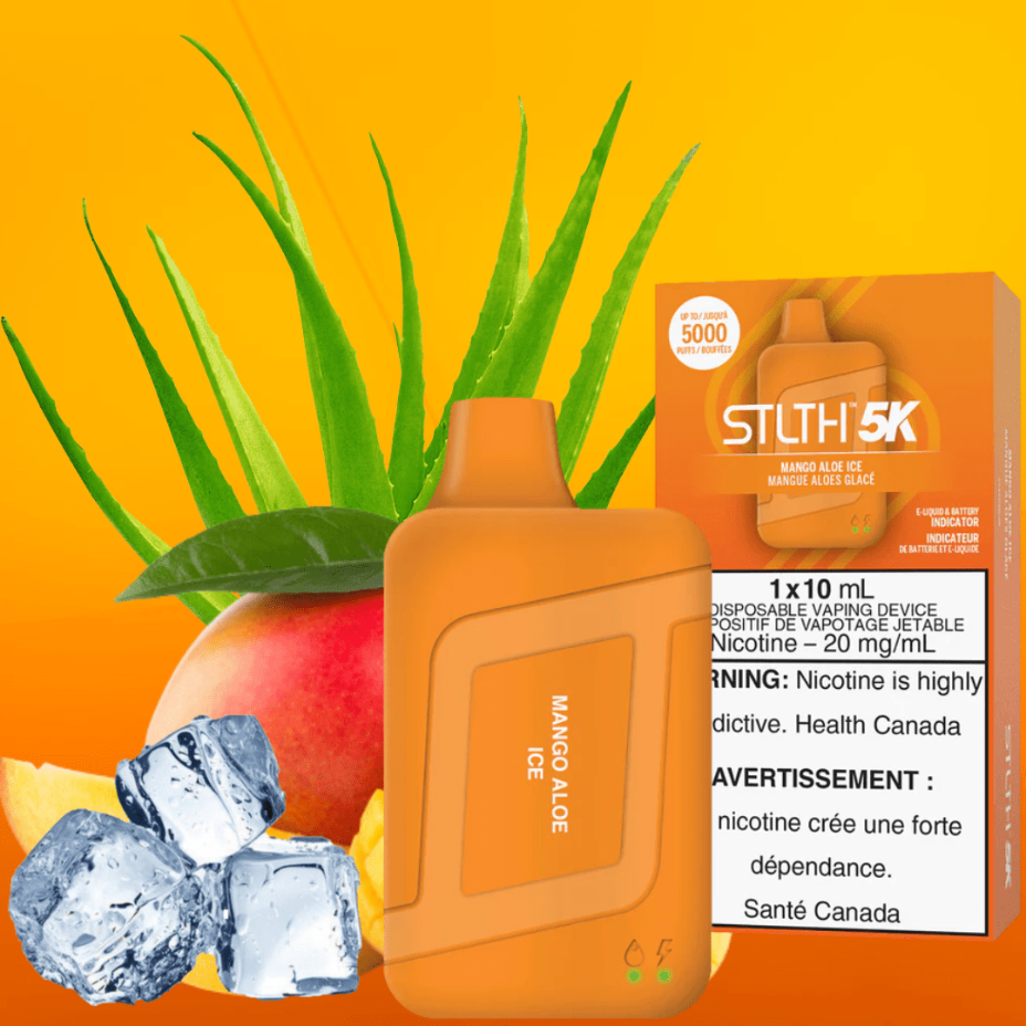 STLTH 5K Disposable Vape-Mango Aloe Ice 5000 Puffs / 20mg Vapexcape Vape and Bong Shop Regina Saskatchewan