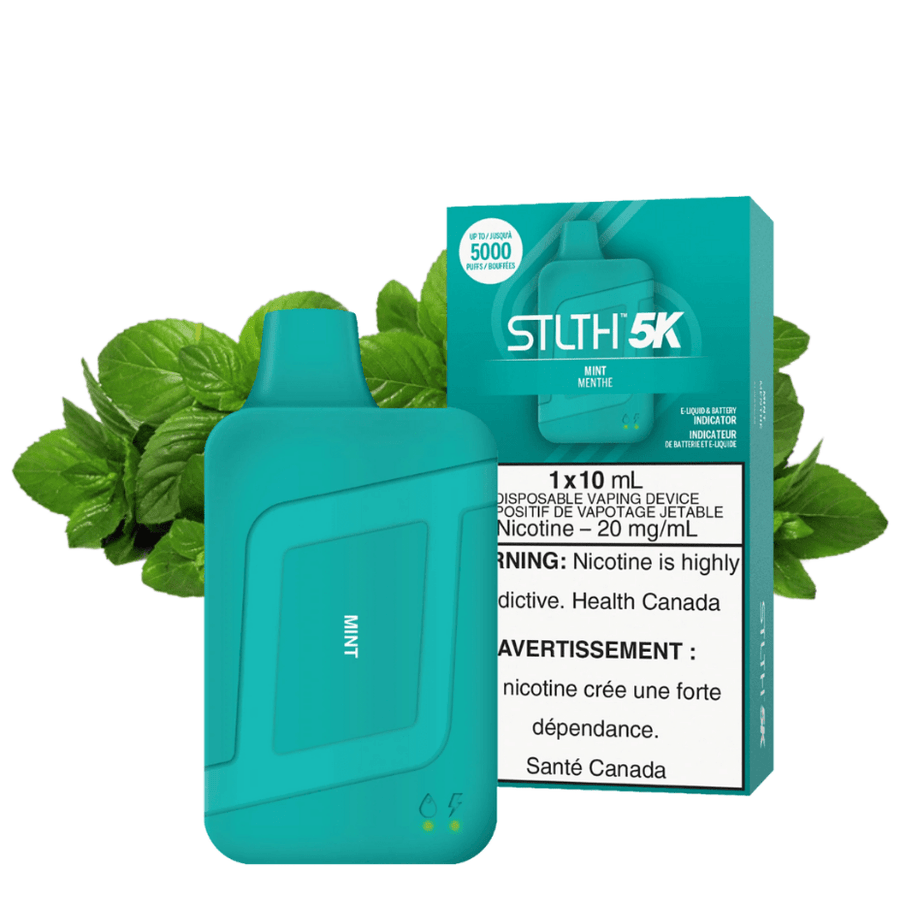 STLTH 5K Disposable Vape-Mint 20mg Vapexcape Vape and Bong Shop Regina Saskatchewan