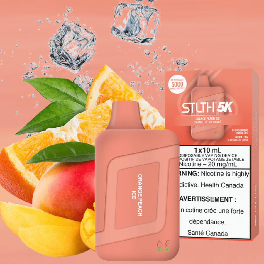 STLTH 5K Disposable Vape-Orange Peach Ice 5000 Puffs / 20mg Vapexcape Vape and Bong Shop Regina Saskatchewan