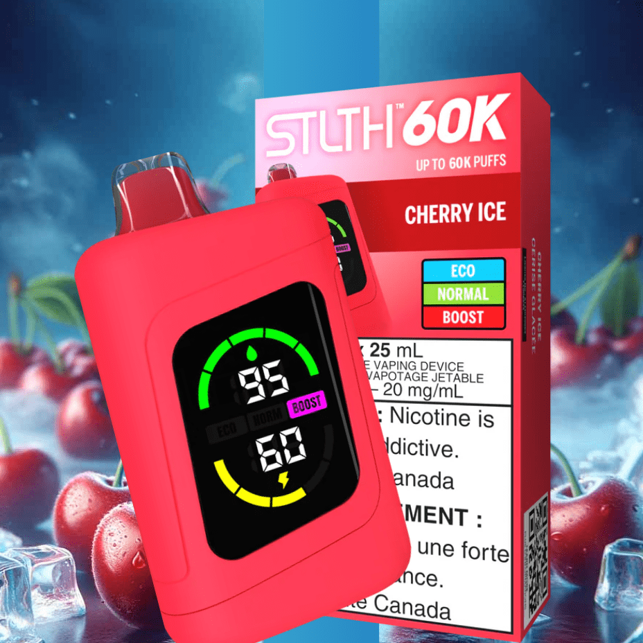 STLTH 60k Disposable Vape-Cherry Ice Cherry / Disposable Vapexcape Vape and Bong Shop Regina Saskatchewan