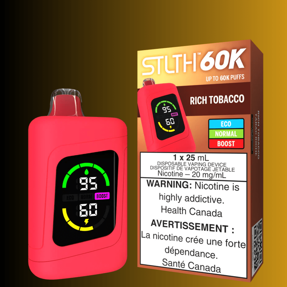 STLTH 60k Disposable Vape-Rich Tobacco Tobacco / Disposable Vapexcape Vape and Bong Shop Regina Saskatchewan