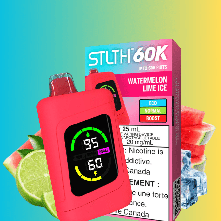 STLTH 60k Disposable Vape-Watermelon Lime Ice Watermelon / Disposable Vapexcape Vape and Bong Shop Regina Saskatchewan