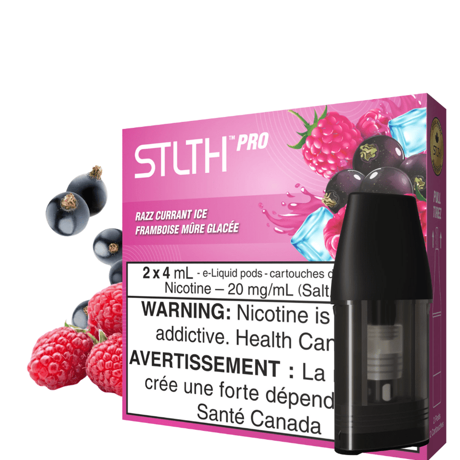 STLTH PRO/PRO X Pods-Razz Currant Ice Vapexcape Vape and Bong Shop Regina Saskatchewan