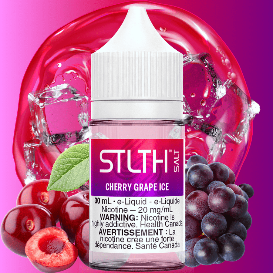 STLTH Salt - Cherry Grape Ice 30mL / 20mg Vapexcape Vape and Bong Shop Regina Saskatchewan