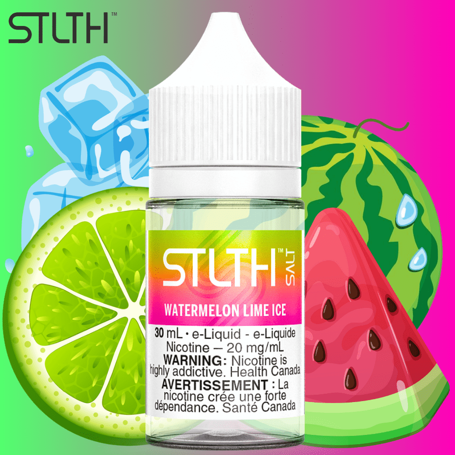 STLTH Salt - Watermelon Lime Ice 30mL / 20mg Vapexcape Vape and Bong Shop Regina Saskatchewan