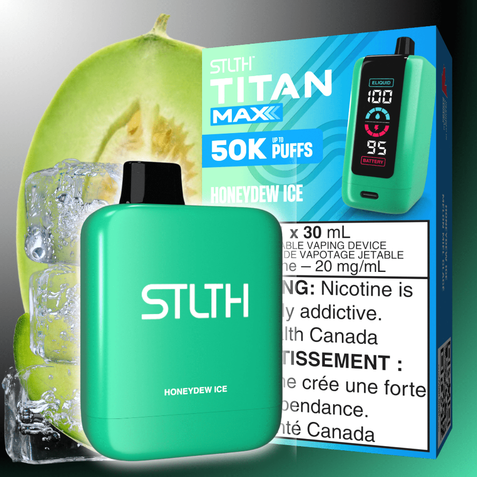 STLTH Titan Max 50k Disposable Vape-Honeydew Ice 50000 Puffs Vapexcape Vape and Bong Shop Regina Saskatchewan