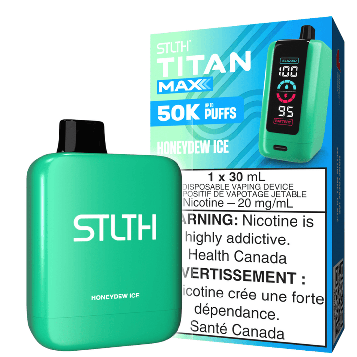 STLTH Titan Max 50k Disposable Vape-Honeydew Ice 50000 Puffs Vapexcape Vape and Bong Shop Regina Saskatchewan