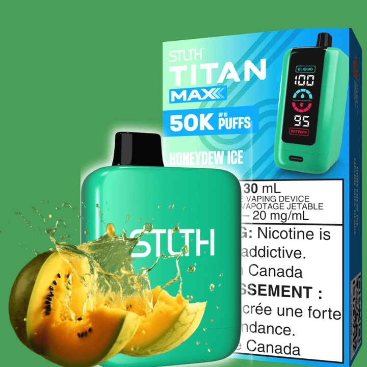 STLTH Titan Max 50k Disposable Vape-Honeydew Ice 50000 Puffs Vapexcape Vape and Bong Shop Regina Saskatchewan