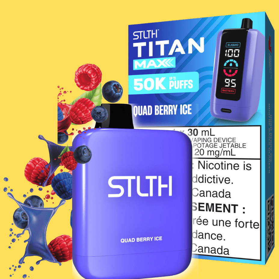 STLTH Titan Max 50k Disposable Vape-Quad Berry Ice 50000 Puffs Vapexcape Vape and Bong Shop Regina Saskatchewan