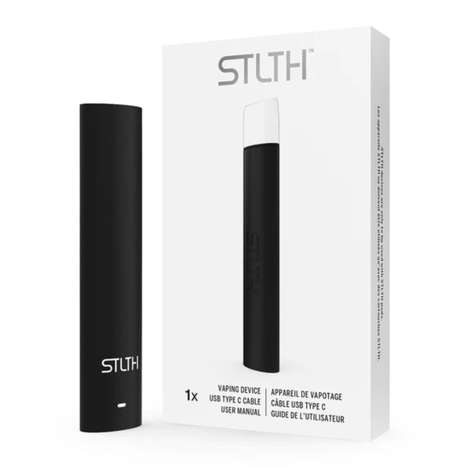 STLTH Type C Pod Device Black Metal Vapexcape Vape and Bong Shop Regina Saskatchewan