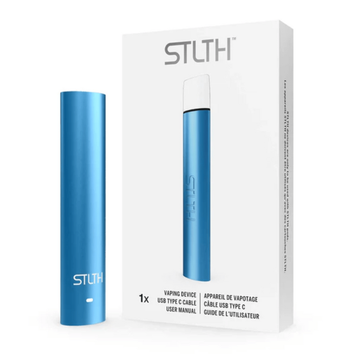 STLTH Type C Pod Device Blue Metal Vapexcape Vape and Bong Shop Regina Saskatchewan