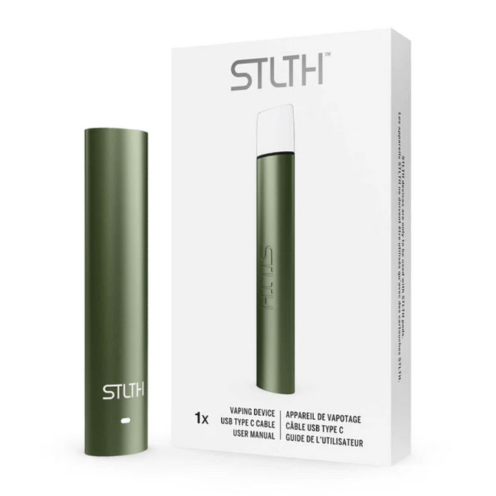 STLTH Type C Pod Device Green Metal Vapexcape Vape and Bong Shop Regina Saskatchewan