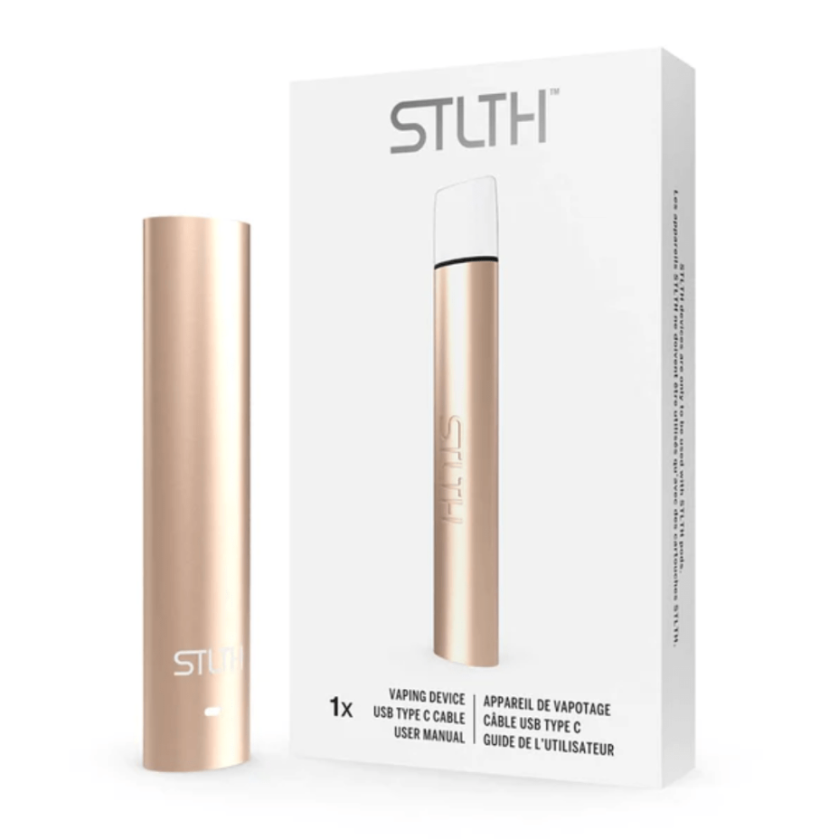 STLTH Type C Pod Device Rose Gold Metal Vapexcape Vape and Bong Shop Regina Saskatchewan