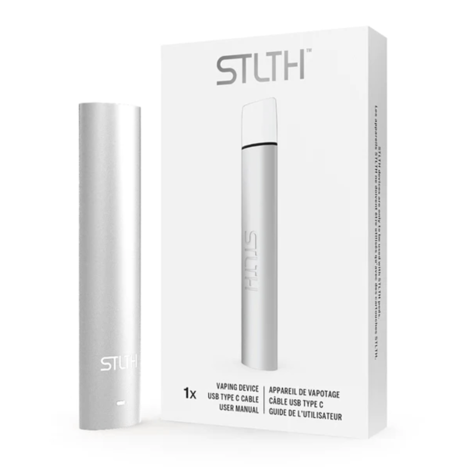 STLTH Type C Pod Device Silver Metal Vapexcape Vape and Bong Shop Regina Saskatchewan