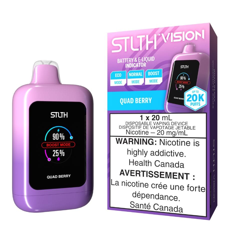 STLTH VISION Disposable Vape - Quad Berry Vapexcape Vape and Bong Shop Regina Saskatchewan