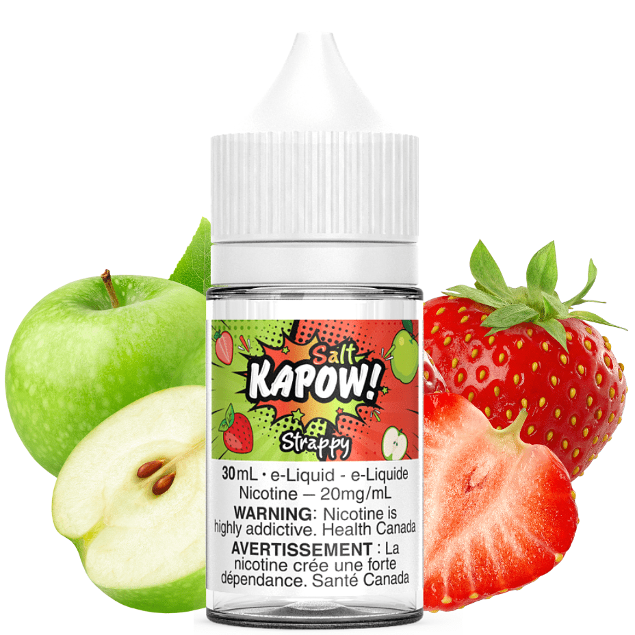 Strappy Salts by Kapow E-Liquid 12mg Vapexcape Vape and Bong Shop Regina Saskatchewan