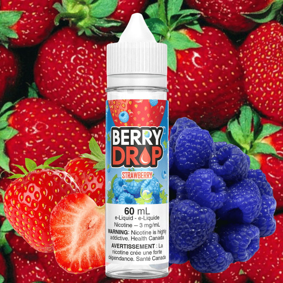 Strawberry by Berry Drop E-Liquid Vapexcape Vape and Bong Shop Regina Saskatchewan