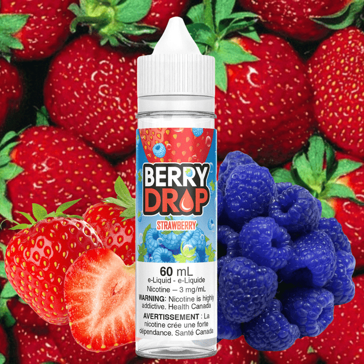 Strawberry by Berry Drop E-Liquid Vapexcape Vape and Bong Shop Regina Saskatchewan