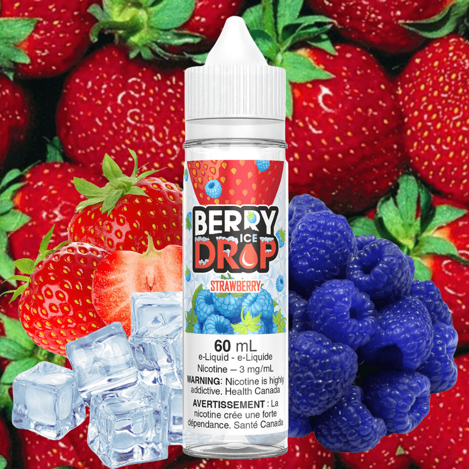 Strawberry Ice by Berry Drop E-Liquid Vapexcape Vape and Bong Shop Regina Saskatchewan