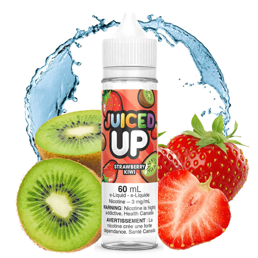 Strawberry Kiwi by Juiced Up E-Liquid 3mg Vapexcape Vape and Bong Shop Regina Saskatchewan