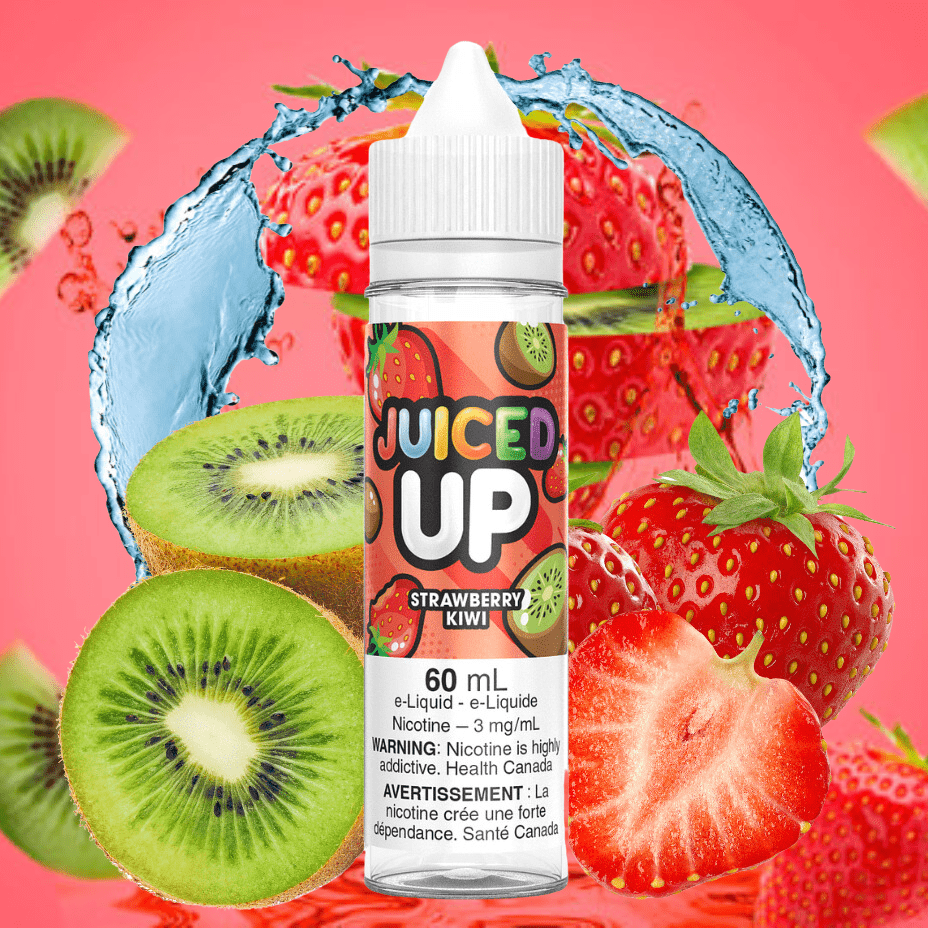 Strawberry Kiwi by Juiced Up E-Liquid Vapexcape Vape and Bong Shop Regina Saskatchewan