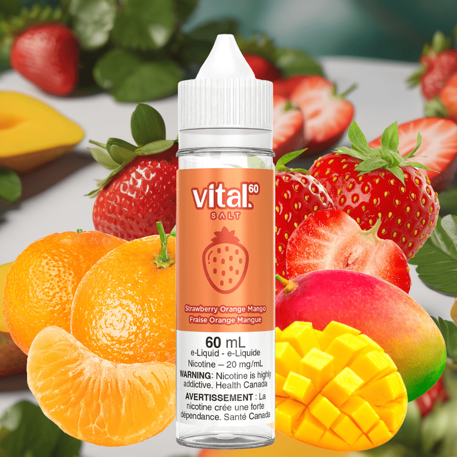 Strawberry Orange Mango by Vital 60 Salt Vapexcape Vape and Bong Shop Regina Saskatchewan