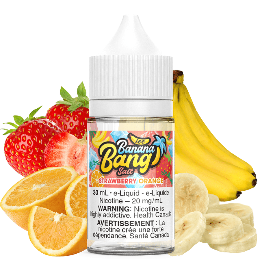 Strawberry Orange Salt by Banana Bang E-Liquid 30ml / 12mg Vapexcape Vape and Bong Shop Regina Saskatchewan