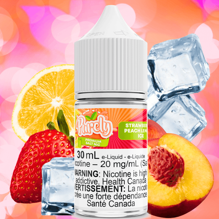 Strawberry Peach Lemon Ice Salt Nic by Purely E-Liquid Vapexcape Vape and Bong Shop Regina Saskatchewan