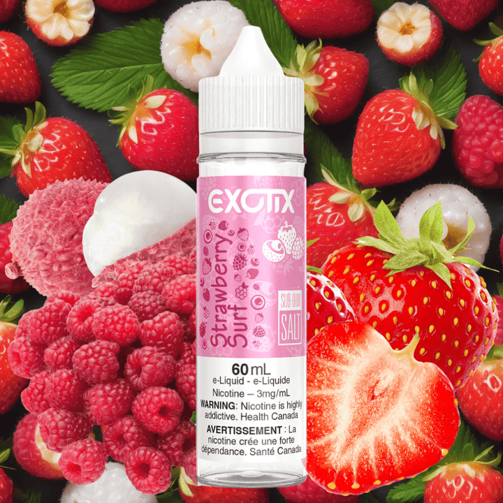 Strawberry Surf By Exotix E-Liquid Vapexcape Vape and Bong Shop Regina Saskatchewan